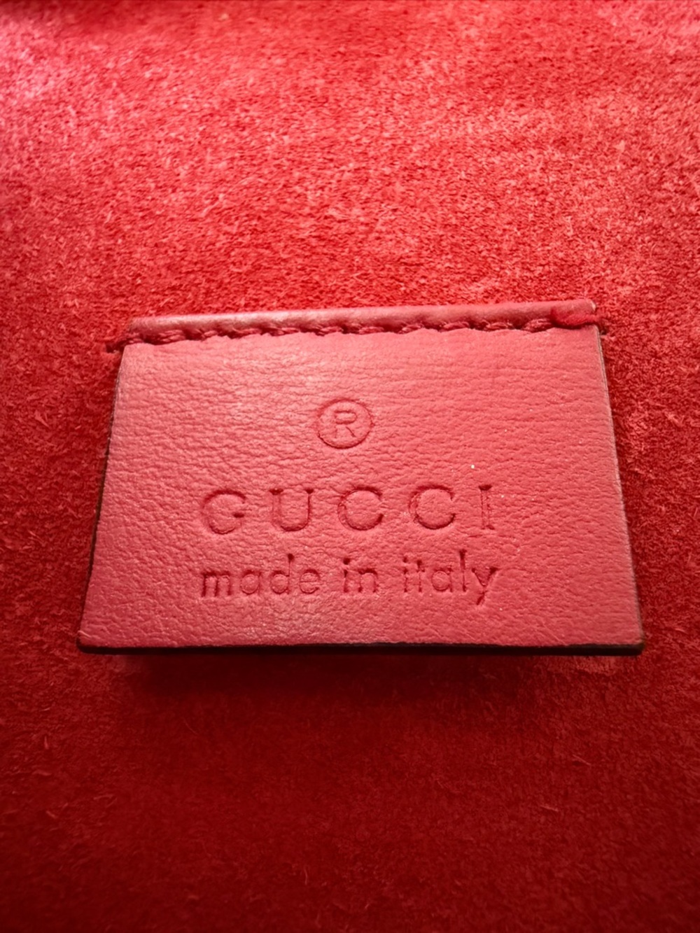 Gucci: GG Canvas and Red Suede Mini Dionysus Shoulder Bag AUTHENTIC - Picture 14 of 16